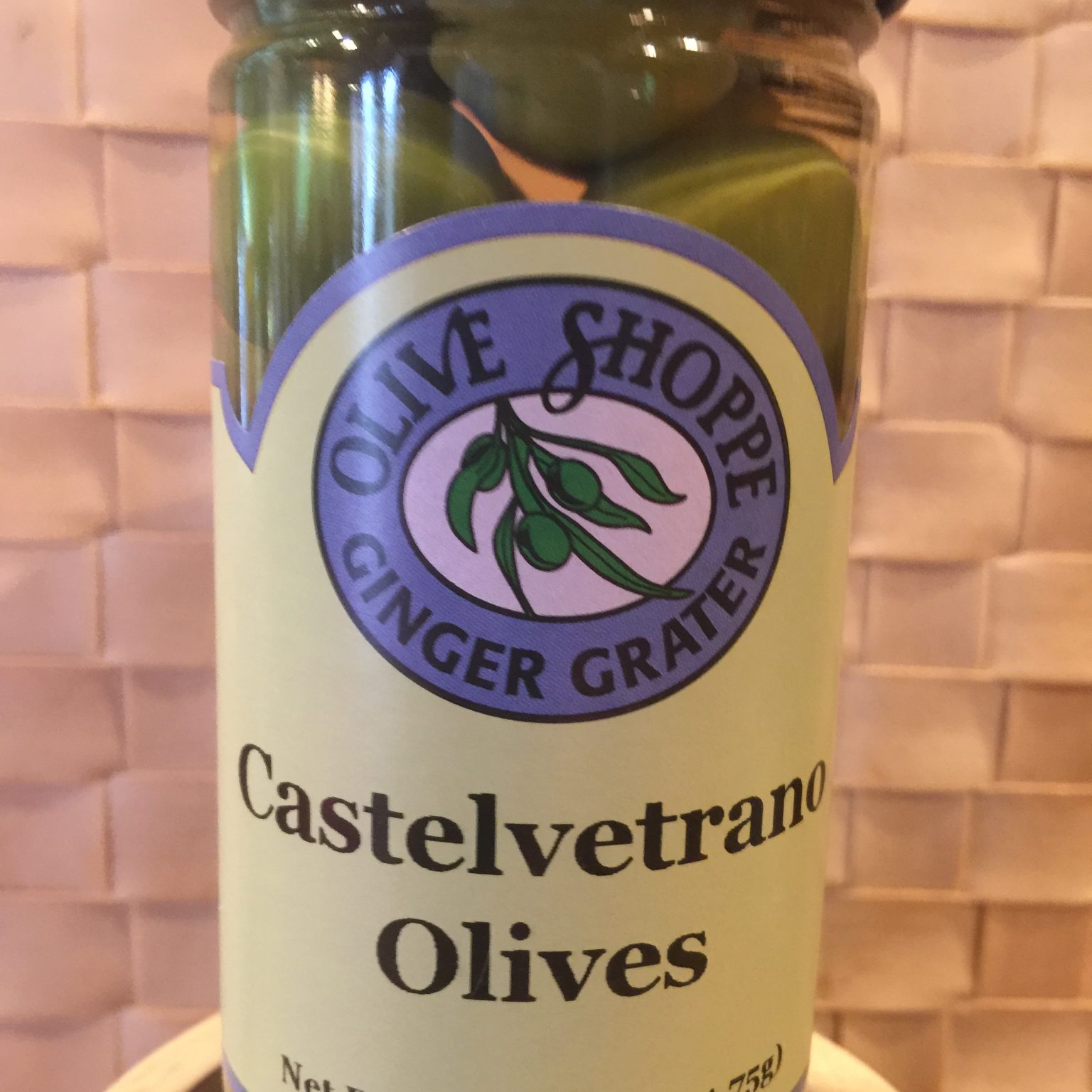 Castelvetrano Olives The Olive Shoppe & Ginger Grater